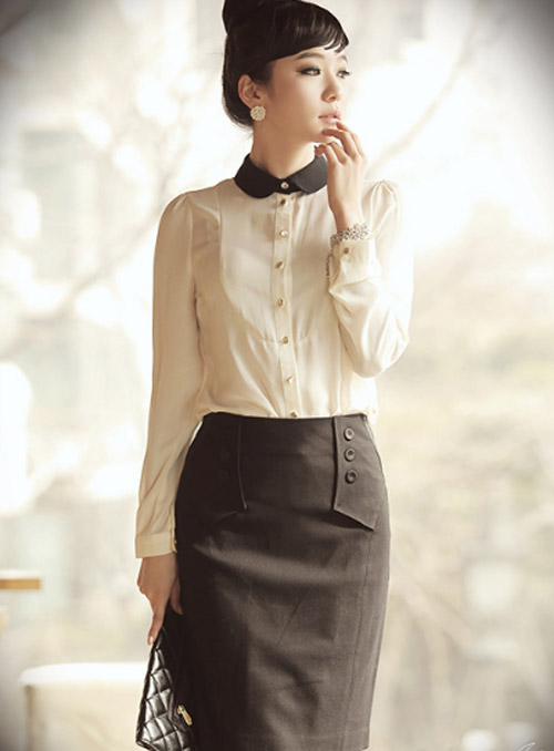 Lịch thiệp với sơ mi cao cổ - 18