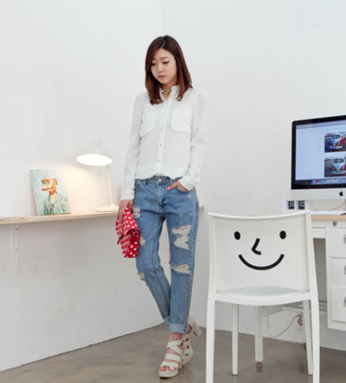 Những cách mix đồ cơ bản cùng quần jean - 2