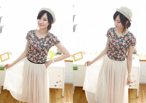 Đón hè cùng chân váy dài xòe bồng - 9