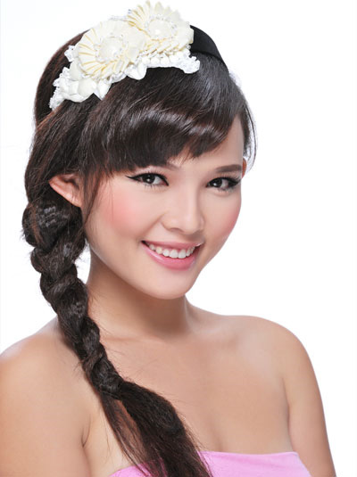 Tóc cài nơ xinh xắn và dễ thương - 1
