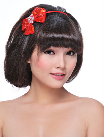 Tóc cài nơ xinh xắn và dễ thương - 2