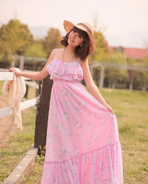 Muôn màu váy maxi đón hè - 2