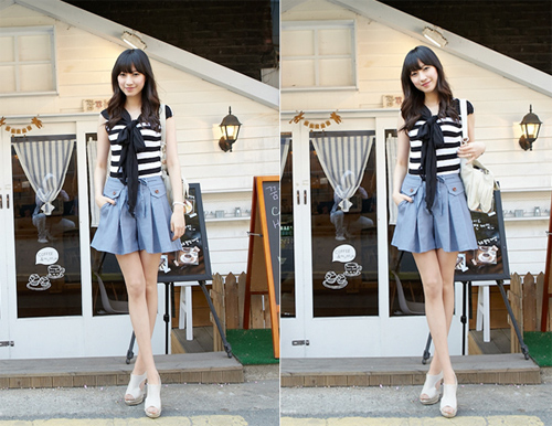 Xinh yêu với quần sooc cách điệu - 14