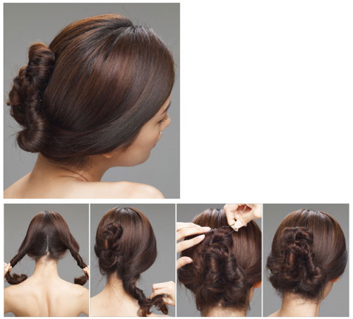 4 kiểu tóc búi Hàn Quốc cực đẹp - 4