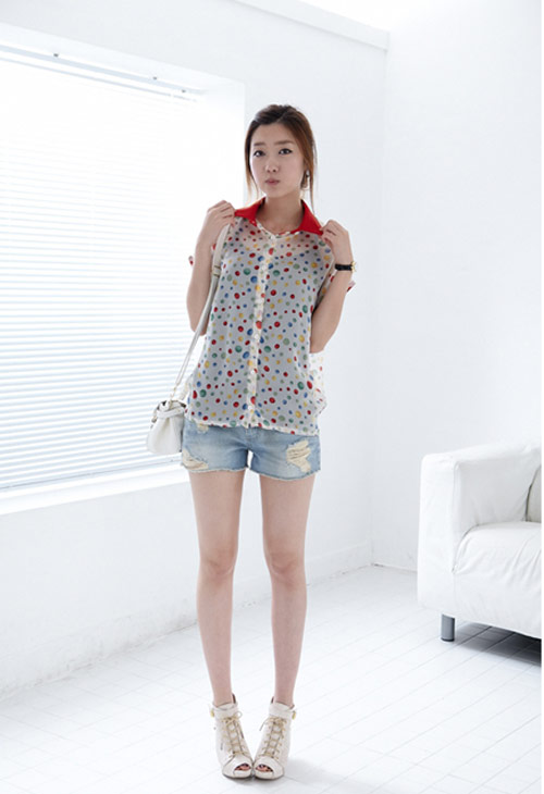 Xinh yêu cùng áo sơ mi chấm bi - 13