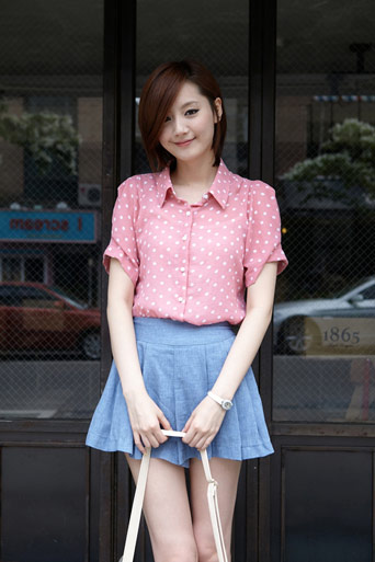 Xinh yêu cùng áo sơ mi chấm bi - 16