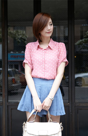 Xinh yêu cùng áo sơ mi chấm bi - 17