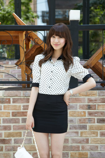 Xinh yêu cùng áo sơ mi chấm bi - 5