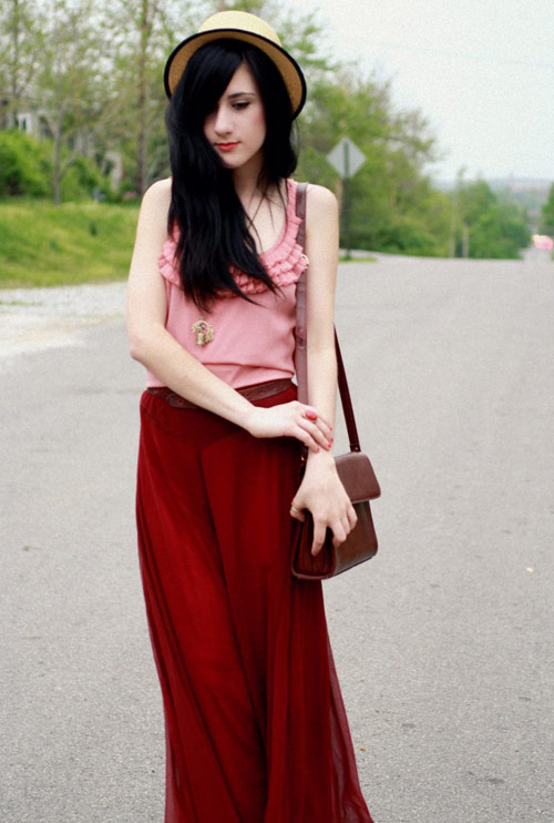 Cô nàng diện váy dài cực chất - 22
