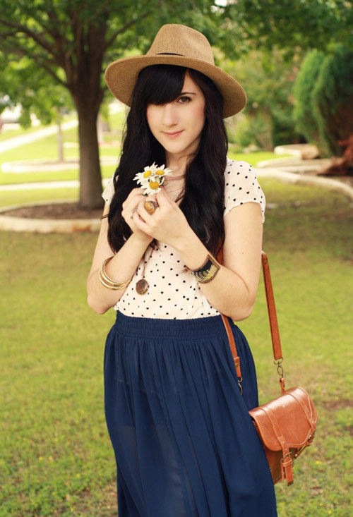 Cô nàng diện váy dài cực chất - 7