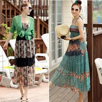 Nữ tính váy maxi mùa hè