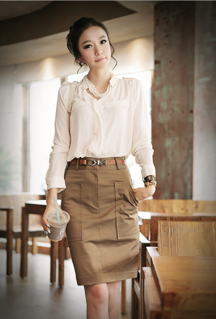 Kiểu cổ áo cách điệu cho sơ mi công sở - 31