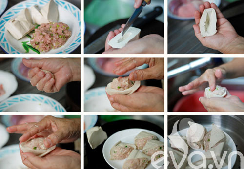 Thanh mát với đậu hũ nhồi thịt hấp - 1