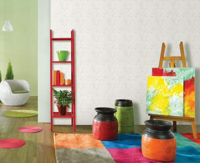 Giấy dán tường làm bé thích lắm cơ!