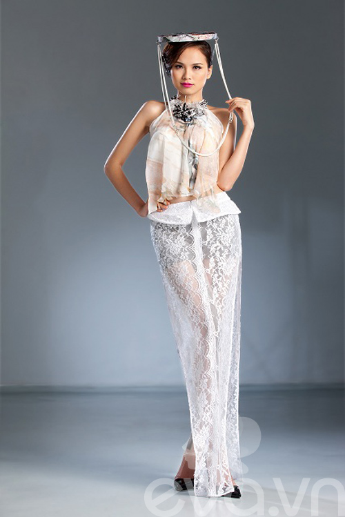 Diễm Hương khoe dáng với voan mỏng manh - 2