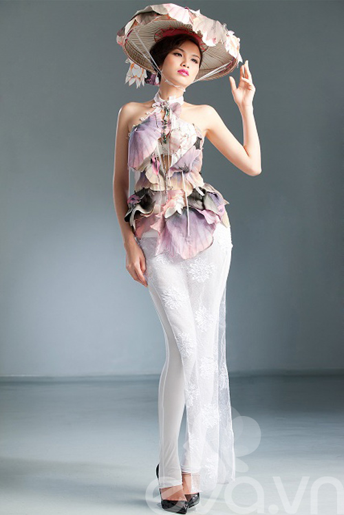 Diễm Hương khoe dáng với voan mỏng manh - 3