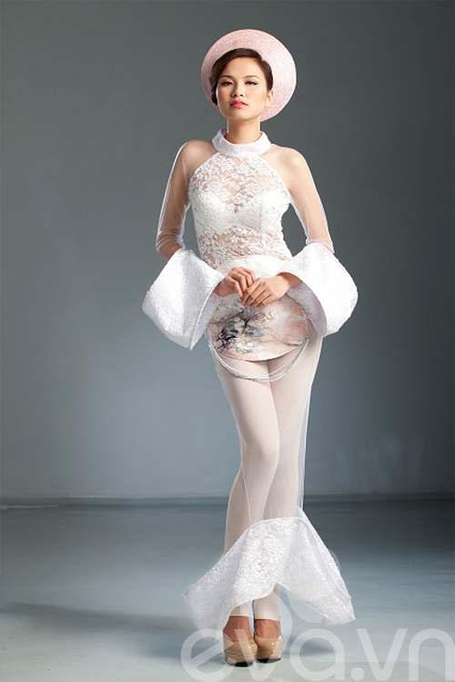 Diễm Hương khoe dáng với voan mỏng manh - 7