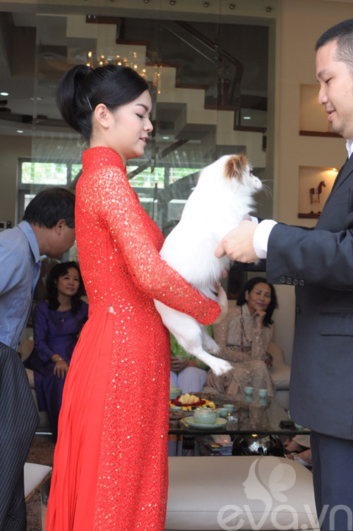 Phạm Quỳnh Anh mãn nguyện trong lễ ăn hỏi - 12
