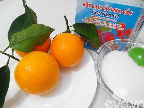 Làm thạch cam giải khát mùa hè - 1