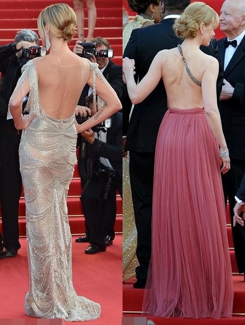 Heidi Klum và Nicole Kidman ‘đọ’ lưng trần quyến rũ - 2