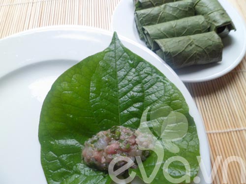Thơm ngon cá cơm ngần cuốn lá lốt - 4