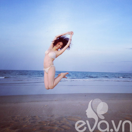 Pha Lê khoe vẻ sexy trước biển - 9