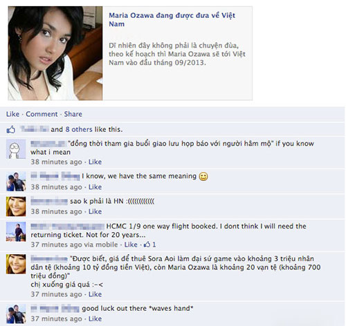 co de moi maria ozawa sang viet nam? - 2