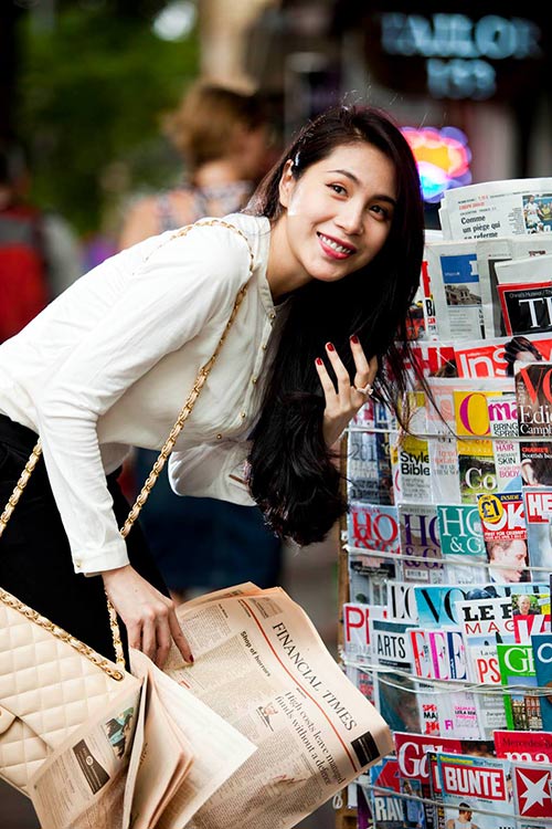 thuy tien: toi khong ngai "khoe" con - 2