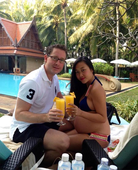 doan trang sinh con gai nang 3.4kg - 1