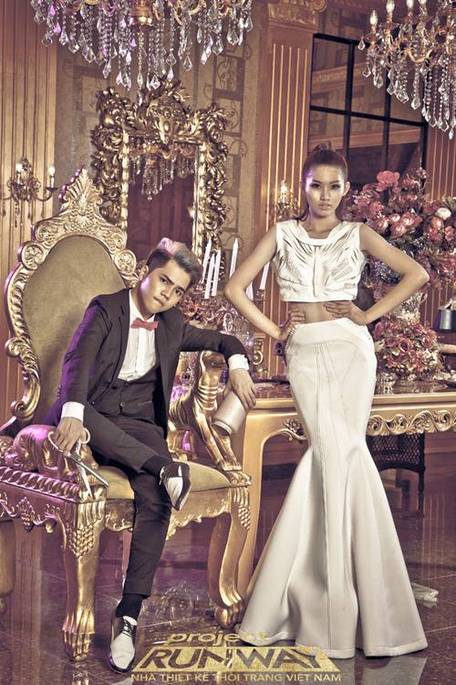 truong ngoc anh quyen luc giua 12 thi sinh project runway - 6