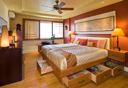 Biến gầm giường thành tủ đồ cực tiện - 8