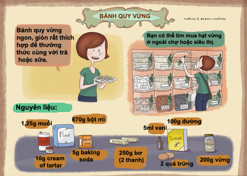 banh quy vung gion tan, de lam - 1