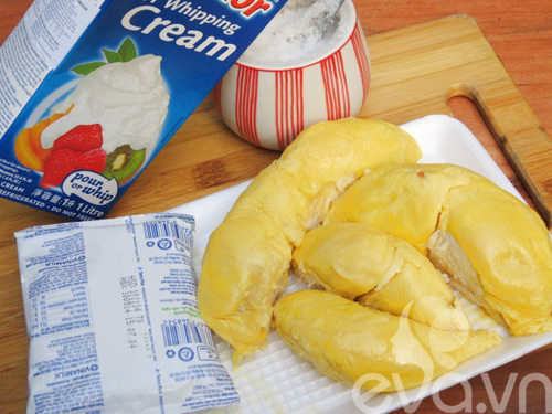 Cach lam kem sau rieng : Cách làm kem sầu riêng giản đơn