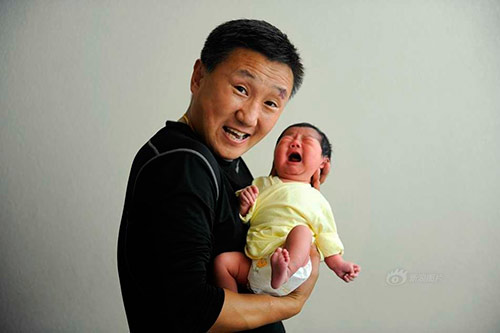 nu cuoi cua nhung ong bo lan dau be con - 8