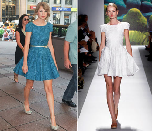 "Nghía" váy hiệu dạo phố của Taylor Swift - 1