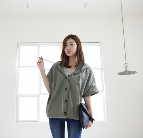 Bụi bặm đầu thu với áo khoác quân đội - 5