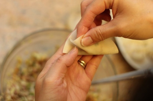 Nghệ thuật gói bánh há cảo đây! - 4