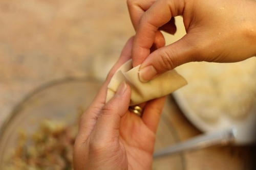 Nghệ thuật gói bánh há cảo đây! - 5