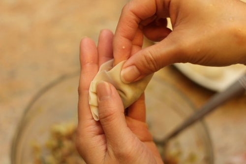 Nghệ thuật gói bánh há cảo đây! - 6