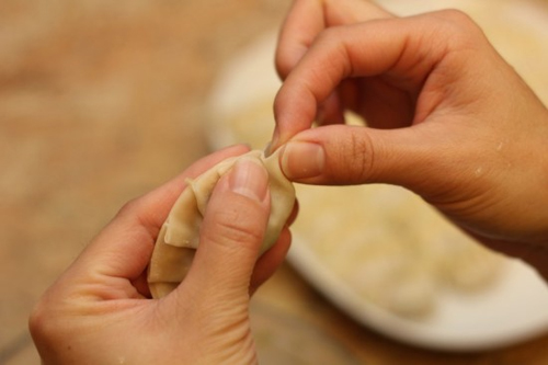 Nghệ thuật gói bánh há cảo đây! - 8