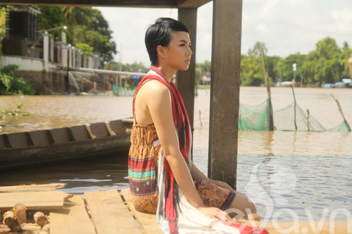 Đinh Ngọc Diệp xuống tóc làm "nàng men" - 7