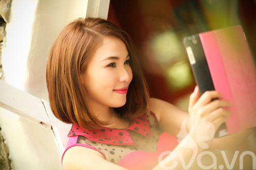 Cuối tuần Quỳnh Thư ngọt ngào với tông hồng - 3