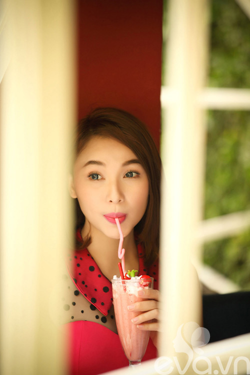 Cuối tuần Quỳnh Thư ngọt ngào với tông hồng - 12