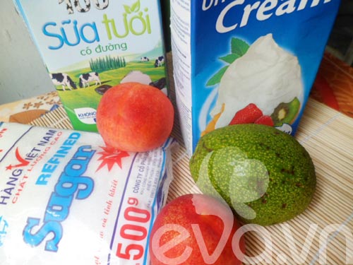 Kem ngon và mát lạnh từ bơ, đào - 1