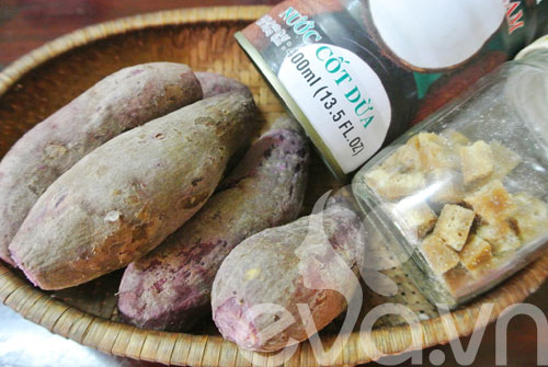 Chè khoai lang tím cốt dừa - 1