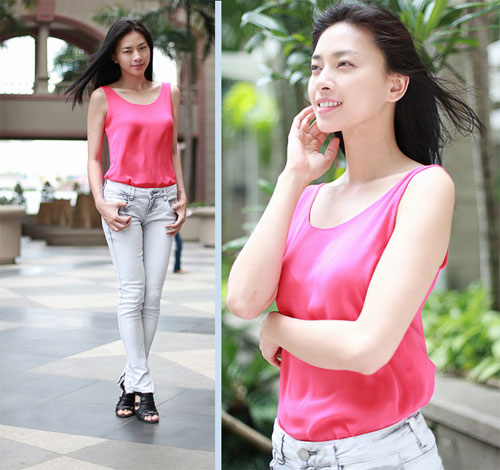 Phối sơ mi trần tay thanh lịch như sao Việt - 5