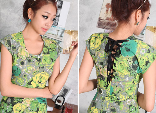 Khoe eo đơn giản với đầm hoa - 9