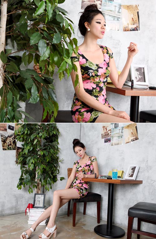 Khoe eo đơn giản với đầm hoa - 6