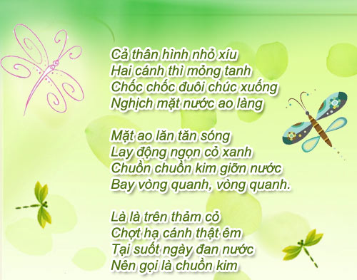 Mẹ kể con nghe: "Chuồn chuồn kim" - 2