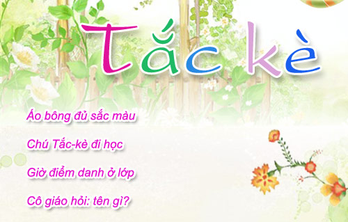 Mẹ kể con nghe: "Chuyện tắc kè" - 2